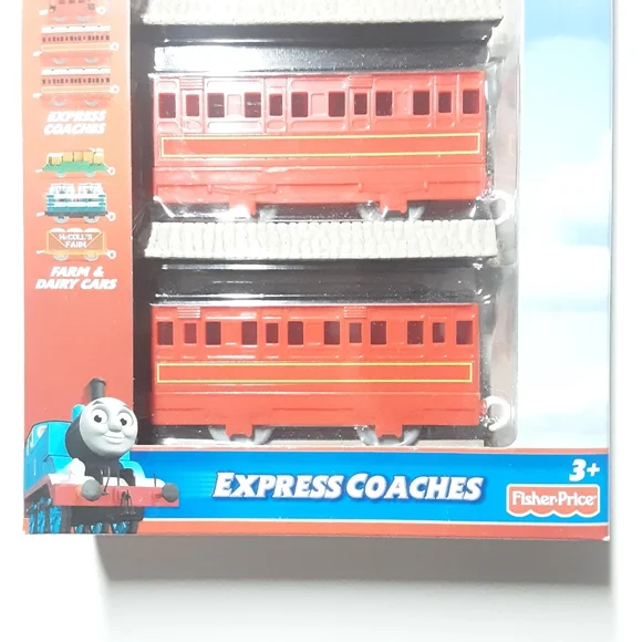 VINTAGE Fisher Price Thomas the Train: TrackMaster Express Coaches NEW Cars & Vehicles